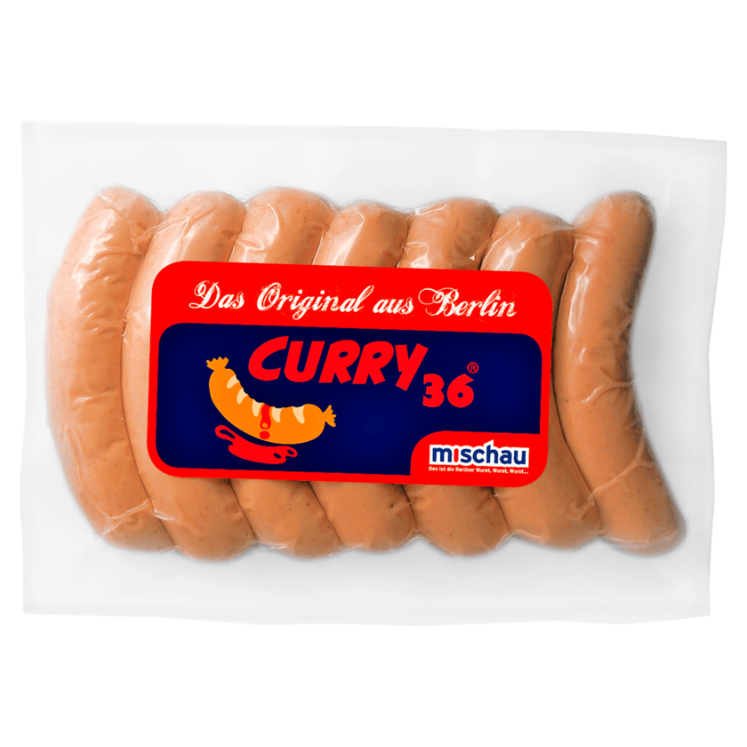 Curry 36 Berliner Currywurst mit Darm 7x85g